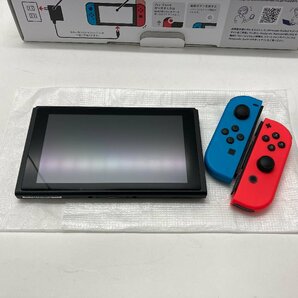 Nintendo Switch ニンテンドー スイッチ 本体 旧型 ネオンブルー レッド 動作確認/初期化済み ソフト2本付き（桃太郎電鉄、動物の森）の画像2