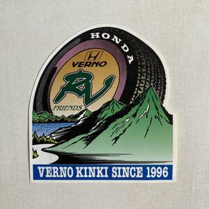 HONDA VERNO RV FRIENDS Sticker 未使用 VERNO KINKI ホンダ ヴェルノ 近畿 ステッカー