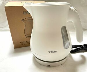 # unused exhibition goods TIGER electric kettle 5SAFE+ 1.0L PCL-A101 mat white *