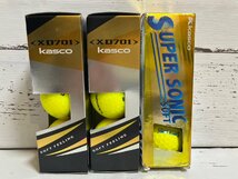 ■ 未使用 キャスコ kasco XD701 super sonic ゴルフボール ホワイト・イエロー 30球セット ★_画像6