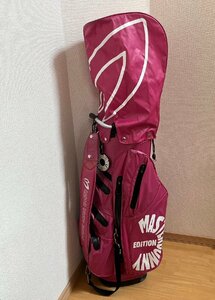 # MASTER BUNNY EDITION caddy bag Circle Logo pink series master ba knee edition iron with cover! Golf back *