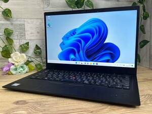 【良品♪】Lenovo ThinkPad X1 Carbon [8世代 Core i5(8250U) 1.6GHz/RAM:8GB/SSD:256GB/14インチ]Windowsd 11 動作品