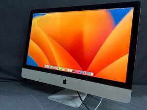 【動作OK♪】Apple iMac Retina 5K 27インチ 2017[Core i5-7600 3.5GHz/RAM:32GB/HDD:2TB]Ventura　動作品