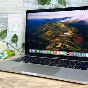 【良品♪】MacBook Pro 2019[Core i5 8279U 2.4GHz/RAM:16GB/SSD:256GB/13インチ/タッチバー]Sonoma シルバー タッチバー 動作品の画像1