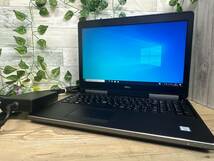 【良品♪】DELL Precision 7520[E3-1545M v5 2.9GHz/RAM:32GB/SSD:512GB/15.6インチ]Windows 10 動作品_画像1