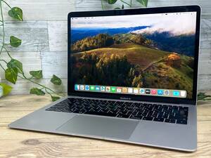 【動作OK♪】Apple MacBook Air 2018(A1932)[Core i5 8210Y 1.6GHz/RAM:8GB/SSD:128GB/13.3インチ]Sonoma スペースグレー 動作品
