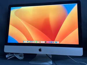 【良品】Apple iMac 2017 Retina 5K[Core i7 7700K 4.2GHz/RAM:64G/SSD:512GB]Ventura 動作品