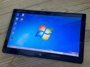 Fujitsu ARROWS Tab Q704/H [Core i5 4300U 1.9GHz/RAM:4GB/SSD:128GB/13 -inch ]Windows 7 tablet PC operation goods 