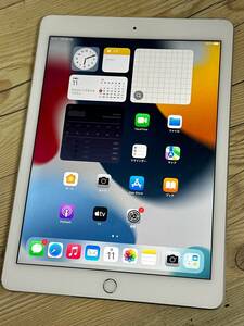 【良品♪】au Apple iPad Air 2 16GB Wi-Fi+Cellular A1567(MGH72J/A)判定〇/シルバー