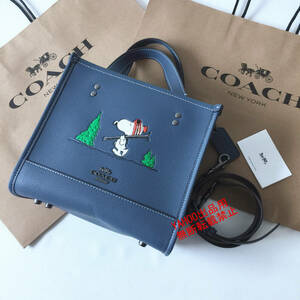 ★COACHバッグ★コーチ CE849 Coach x Peanutsコラボ ハンドバッグ トートバッグ ショルダーバッグ クロスボディーアウトレット品 新品