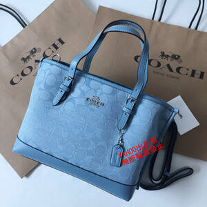 ★COACHバッグ★コーチ CH228 デニムブルー ハンドバッグ トートバッグ ショルダーバッグ 手提げバッグ レディーバッグ アウトレット品 