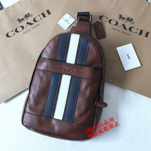 ★COACHバッグ★コーチ F23215 ダークブラウン ボディーバッグ スリングバッグ ショルダーバッグ クロスボディーアウトレット品 新品