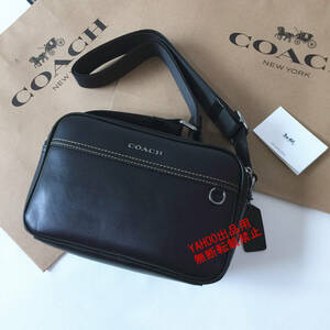 ★COACHバッグ★コーチ C4148 ブラック ボディーバッグ ショルダーバッグ クロスボディー斜めがけバッグ メンズバッグ アウトレット品 新品