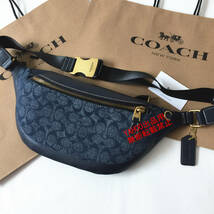 ★COACHバッグ★コーチ CG994 デニム ボディーバッグ ベルトバッグ ウエストバッグ クロスボディー ショルダーバッグアウトレット品 新品_画像1