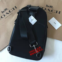 ★COACHバッグ★コーチ F37573 チャコール×ブラック ボディーバッグ スリングバッグ ショルダーバッグ クロスボディーアウトレット品 新品_画像3