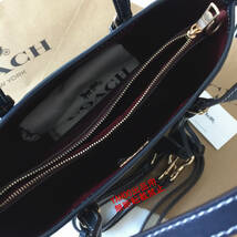 ★COACHバッグ★コーチ CH210 ネイビー ストロー モリー トート25 ハンドバッグ ショルダーバッグ レディースバッグ アウトレット品 新品_画像7