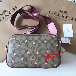 ★COACHバッグ★コーチ C3239 花柄 ダブルジップ ショルダーバッグ クロスボディー レディースバッグ アウトレット品 新品