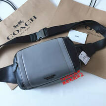 ★COACHバッグ★コーチ F37594 グレーウエストバッグ ボディバッグ ベルトバッグ ショルダーバッグ クロスボディー アウトレット品 新品_画像1