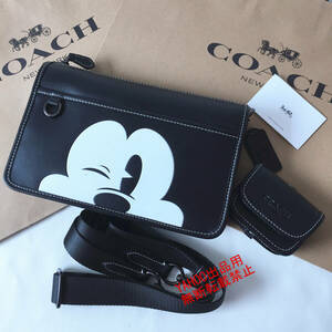 *COACH bag * Coach CM030 Coach × Disney limitation collaboration Mickey shoulder bag Cross body lady's outlet 