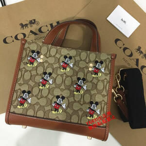 ★COACHバッグ★コーチ CM199 ミッキー DISNEY X COACH 限定コラボ ハンドバッグ トートバッグ ショルダーバッグ アウトレット品 新品