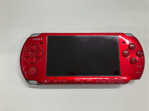 100円～★SONY PSP PSP-3000 本体 レッド プレイステーションポータブル PlayStation Portable ソフト3点セット 