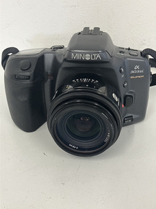 100円～◎MINOLTA ミノルタ α303si 一眼レフフィルムカメラ カメラ ブラック レンズセット AF 28ｍｍ 1:2.8 (22)