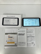 100円～★ギャラクシー Galaxy 5G Mobile Wi-Fi ホワイト wifiルーター SCR01 ポケットWi-Fi ルーター 通電確認済 ネットワーク利用制限◯_画像2