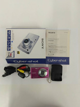 100円～★SONY ソニー Cyber-Shot サイバーショット DSC-W220 コンパクトデジタルカメラ ピンク 稼働品 バッテリー充電器付き_画像2