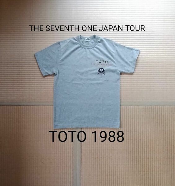 半袖 Tシャツ　TOTO 1988 　ザ セブンス ワン ツアー ジャパン　グレー　GAINER　オンワード　超レア商品