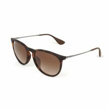 1円スタート Ray-Ban RB4171F 865 13 54 ERIKA CLASSIC エリカ クラシック サングラス UVカット ローブリッジフィット/GUNMETAL/BROWN_画像1