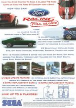 セガ フォード レーシング Ford Racing Full Blown アーケード チラシ カタログ パンフレット_画像2