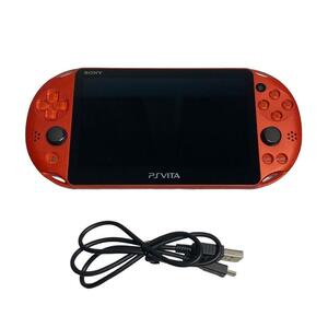 [ operation verification settled ]PlayStation Vita Wi-Fi model metallic * red PCH-2000ZA26
