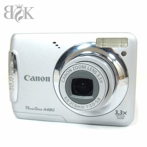 キャノン パワーショット PowerShot A480 デジタルカメラ シルバー 動作品 通電 簡易動作確認済み 付属品 Canon ◆