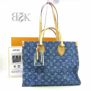 ヴィトン オンザゴー MM M46871 モノグラム デニム LV リミックス バッグ ●