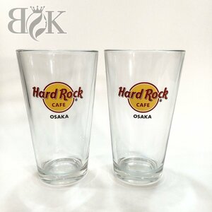 ハード ロック カフェ 大阪 グラス 2客セット コップ ガラス Hard Rock CAFE OSAKA 中古 ★