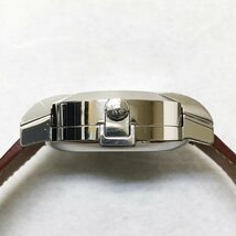 エルメス ノマード コンパス NO2.910 デイト メンズ 革ベルト 腕時計 オートクオーツ HERMES♭_画像3