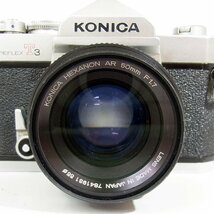 コニカ オートレックスT3 レンズ 50mm F1.7 動作未確認 長期保管品 KONICA ∞_画像8