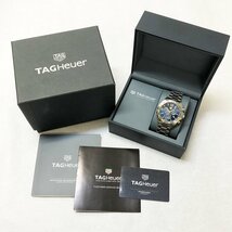 タグホイヤー フォーミュラ1 クロノグラフ CAZ101K BA0842 ブルー文字盤 メンズ 腕時計 クォーツ TAG HEUER♭_画像9