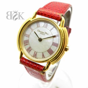  Dior D58-121-2 ракушка Gold красный кварц наручные часы *