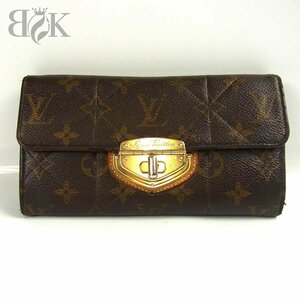 ヴィトン モノグラム エトワール ポルトフォイユ サラ M66556 長財布 レザー ブラウン系 LOUIS VUITTON 中古品 ♪