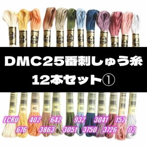 DMC25 刺しゅう糸 #25 12本セット①～⑩