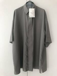 美品 定価約2.5万The RERACS ザ リラクス 23SS The Perfect Half Sleeve SHIRT 半袖 パーフェクト シャツ グレー