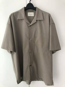 定価約1万PUBLIC TOKYO パブリック　トーキョー Half Sleeve SHIRT 半袖 シャツ ベージュ　オープンカラー 2