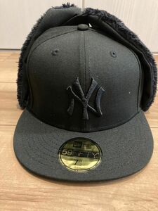 ニューエラ　キャップ　ドッグイヤー　冬物　59fifty 7 2/1（59.6cm）ブラック　人気　最安値　