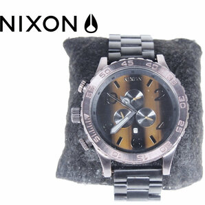 NIXON ブラック 51-30 CHRONO Japan Movement クォーツ腕時計