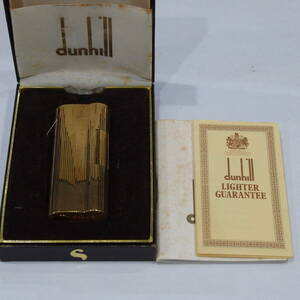 1 иен старт очень редкий dunhill Dunhill Gold с коробкой ролик газовая зажигалка 30827 11-2