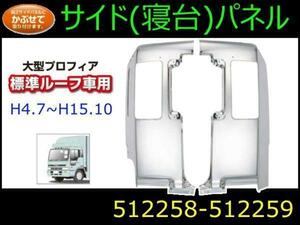 512258/512259 【サイドパネル】 送付先法人様限定 標準ルーフ L/R 大型プロフィア