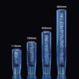 560708 【シフトノブ】クリスタル泡 115mm ブルー 口径10×1.25 [商品サイズ：小]