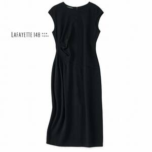 美品★ラファイエット148☆15万★8size/9号★ワンピース黒E105