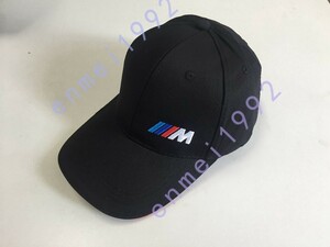 BMW///M用★スポーツ コットンツイル 帽子 自動車 刺繍ロゴ付き フリーサイズ ブラック CAP 野球帽 調節可能 新品未使用